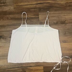 Victoria's Secret pink pajama top with adjustable string